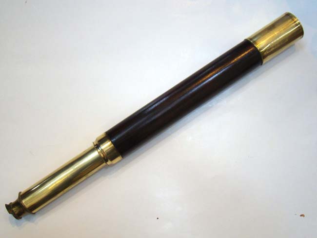 A fine early 19th century single draw telescope signed "Dollond, London, Day or Night," circa 1820